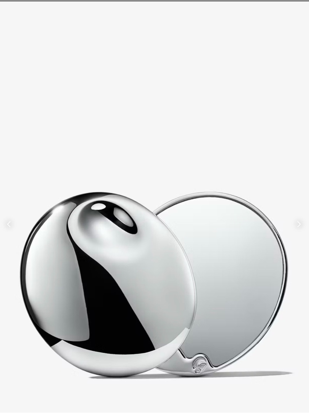 Glossier Chrome Swivel Mirror